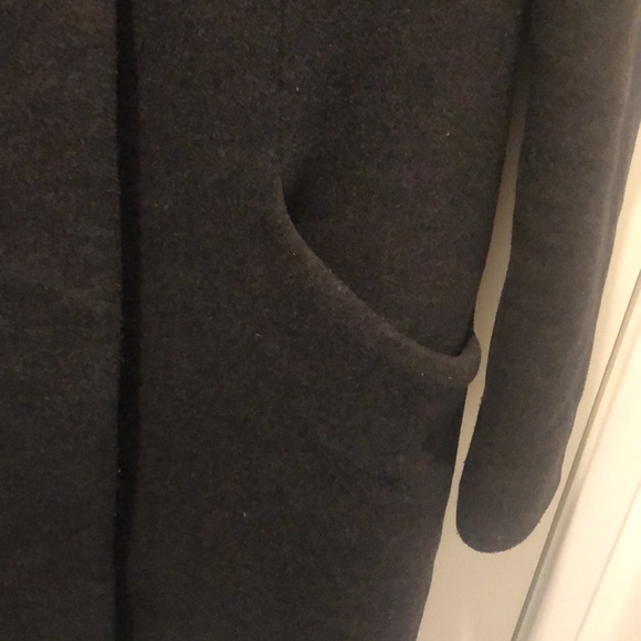 Aritzia Wilfred charcoal cocoon wool coat - Picture 4 of 11